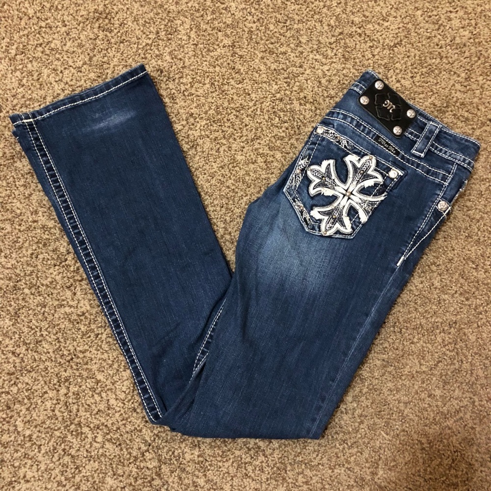 Miss Me Mid Rise Jeans, Dark Wash